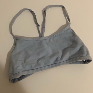 PINK Strappy Back Bralette  Medium Baby Blue